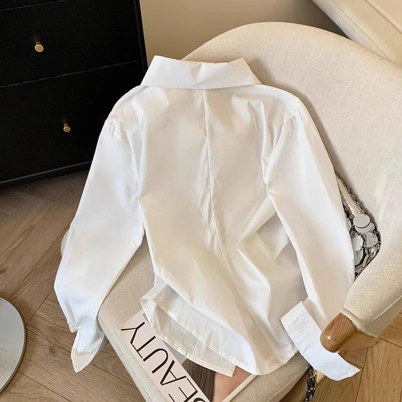 قميص بولو نسائي بأكمام طويلة و - مراجعة Tie Front Shirt وسعره