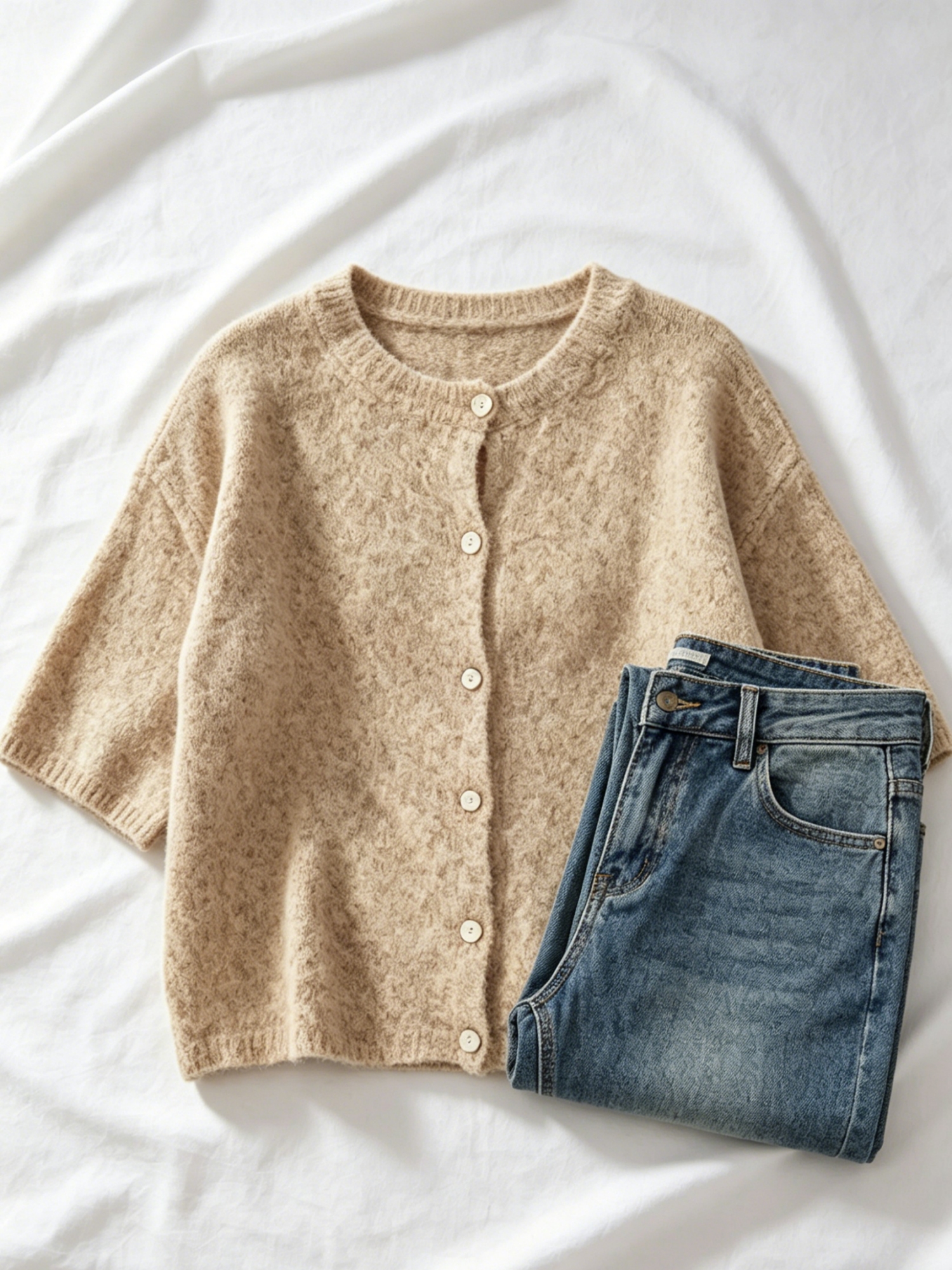كارديجان نسائي محبوك برقبة مست - مراجعة Summer Clothing Juniors وسعره