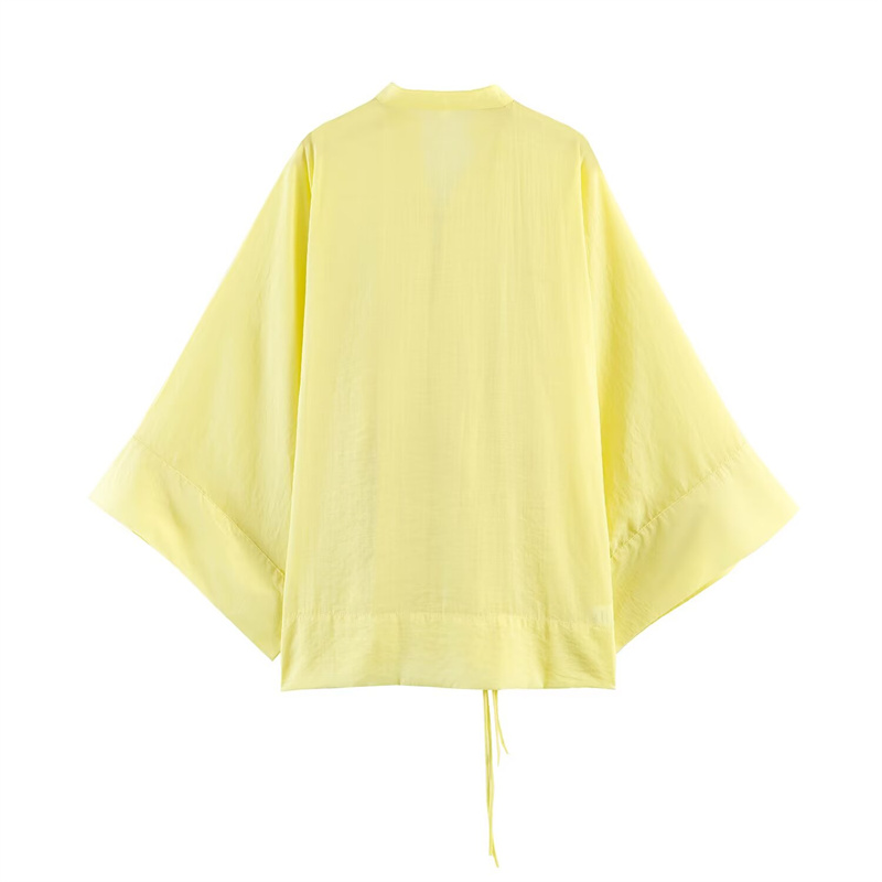 قميص نسائي صيفي جديد 2026 أصفر - مراجعة Yellow Summer Clothing وسعره