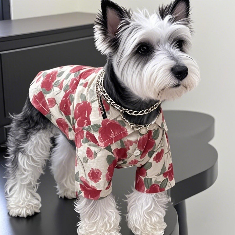 الصيف هاواي شاطئ نمط الكلب قمي - مراجعة Summer Dog Clothing وسعره