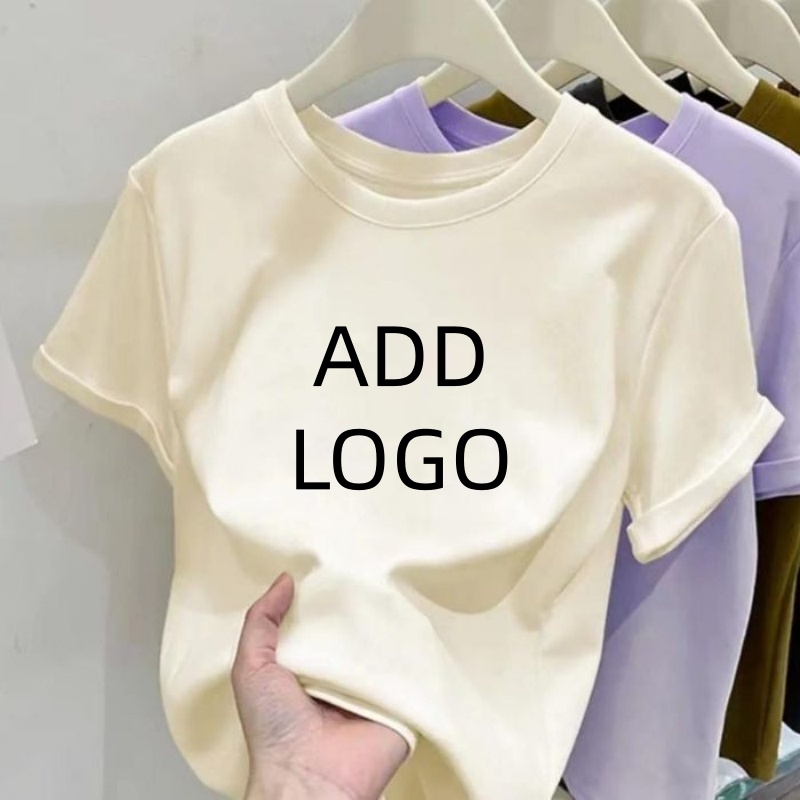 تي شيرت نسائي قطني مخصص للبيع  - مراجعة Summer Clothing Juniors وسعره