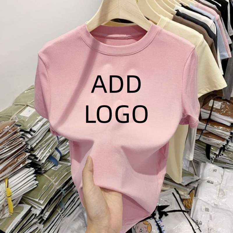 تي شيرت نسائي قطني مخصص للبيع  - مراجعة Summer Clothing Juniors وسعره