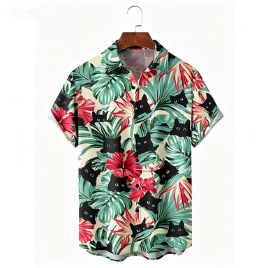 قميص هاواي عصري بنقشة زهور للع - مراجعة Summer Clothing For A Beach وسعره