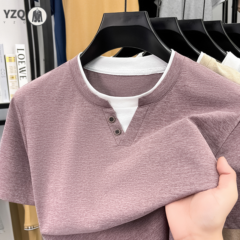 تي شيرت رجالي بأكمام قصيرة ويا - مراجعة Summer Clothing Guys وسعره