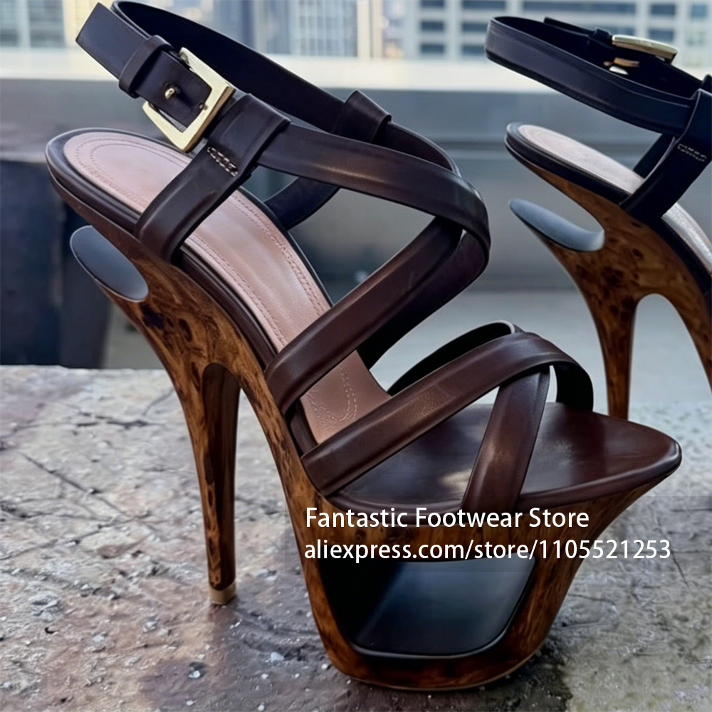 صنادل نسائية بكعب عالٍ بنقشة خ - مراجعة Summer Clothing Ladies وسعره