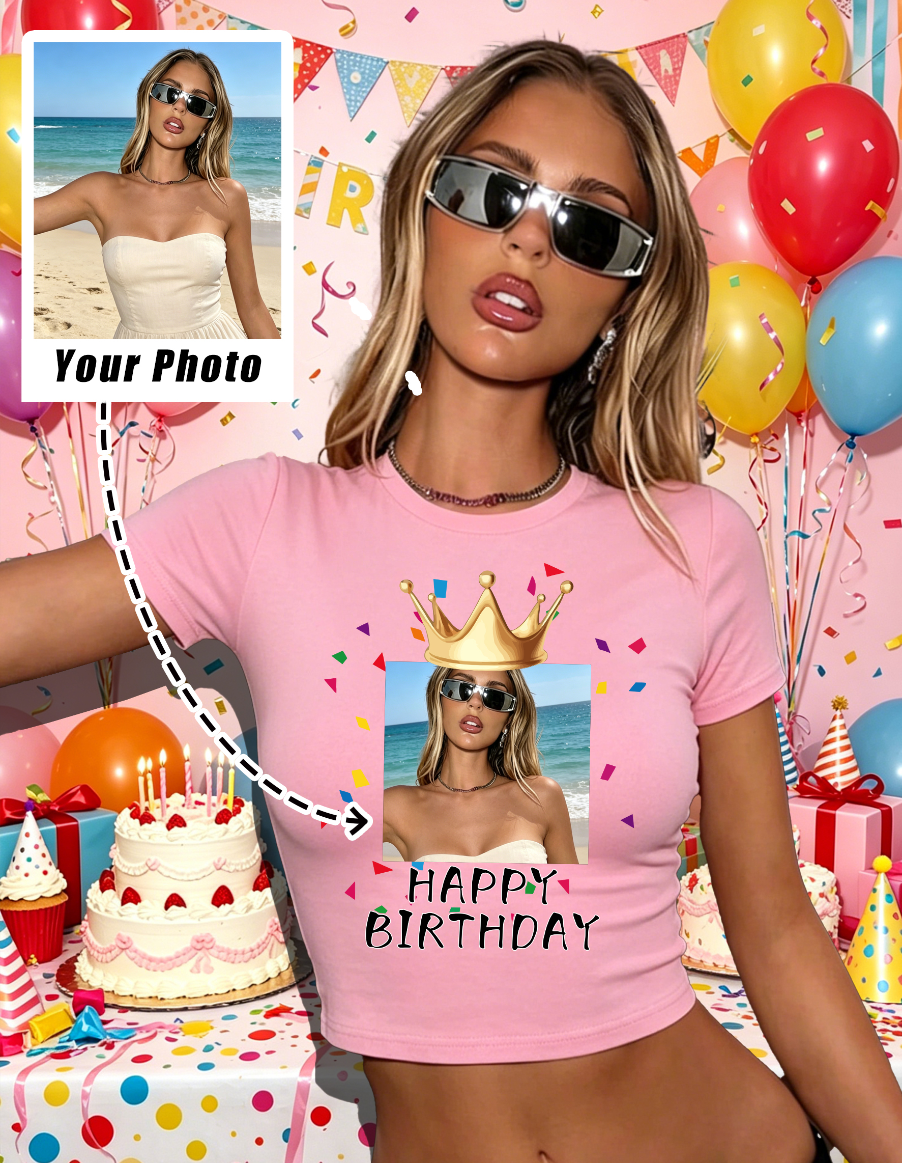 تي شيرت نسائي ضيق بتصميم جرافي - مراجعة Summer Clothing Juniors وسعره