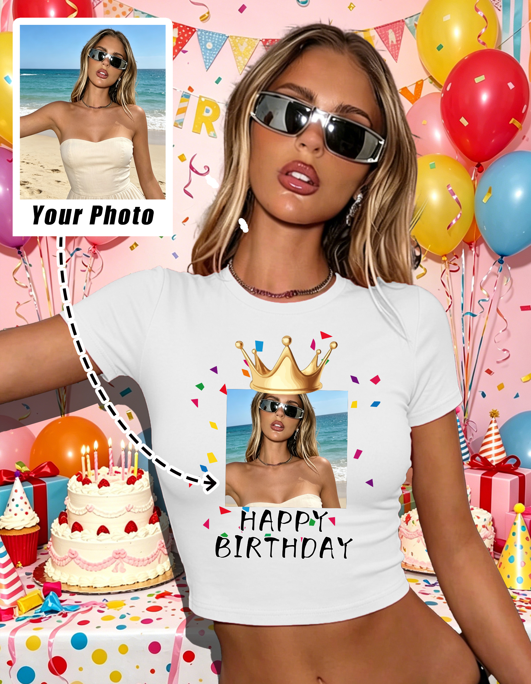 تي شيرت نسائي ضيق بتصميم جرافي - مراجعة Summer Clothing Juniors وسعره