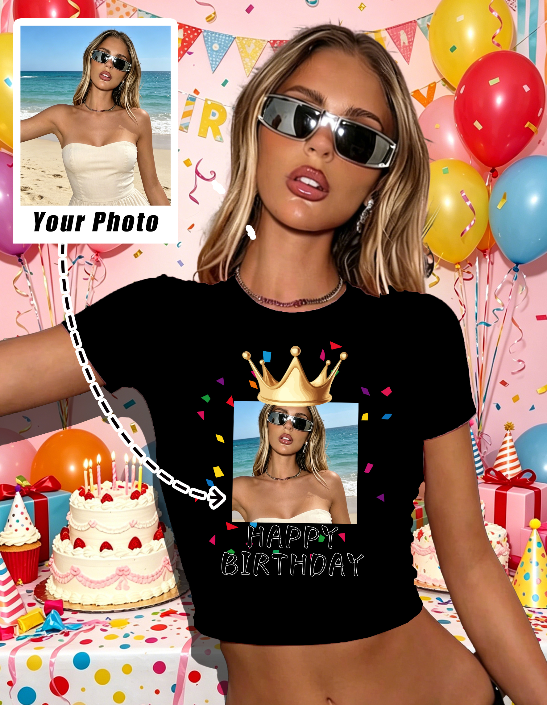 تي شيرت نسائي ضيق بتصميم جرافي - مراجعة Summer Clothing Juniors وسعره