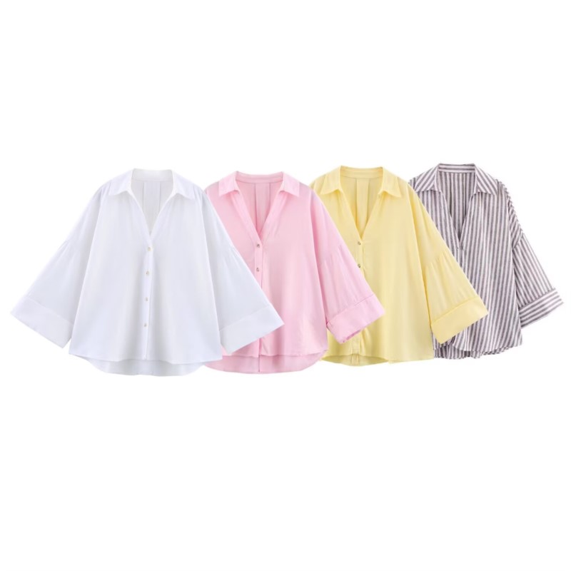 قميص نسائي بأكمام واسعة من هيب - مراجعة Tie Front Shirt وسعره