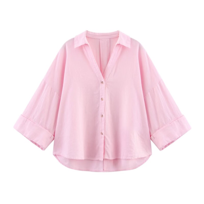 قميص نسائي بأكمام واسعة من هيب - مراجعة Tie Front Shirt وسعره