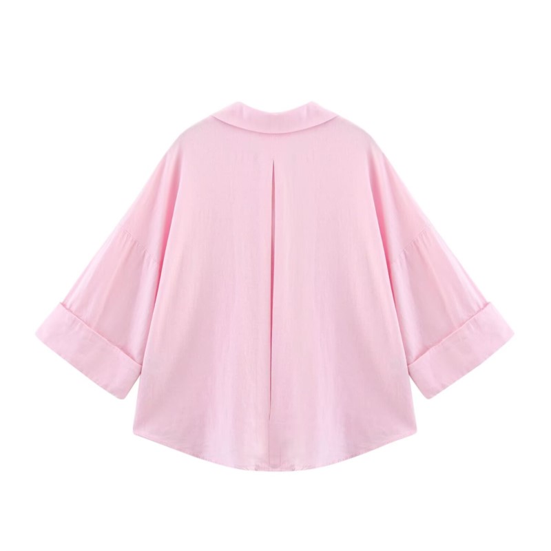 قميص نسائي بأكمام واسعة من هيب - مراجعة Tie Front Shirt وسعره